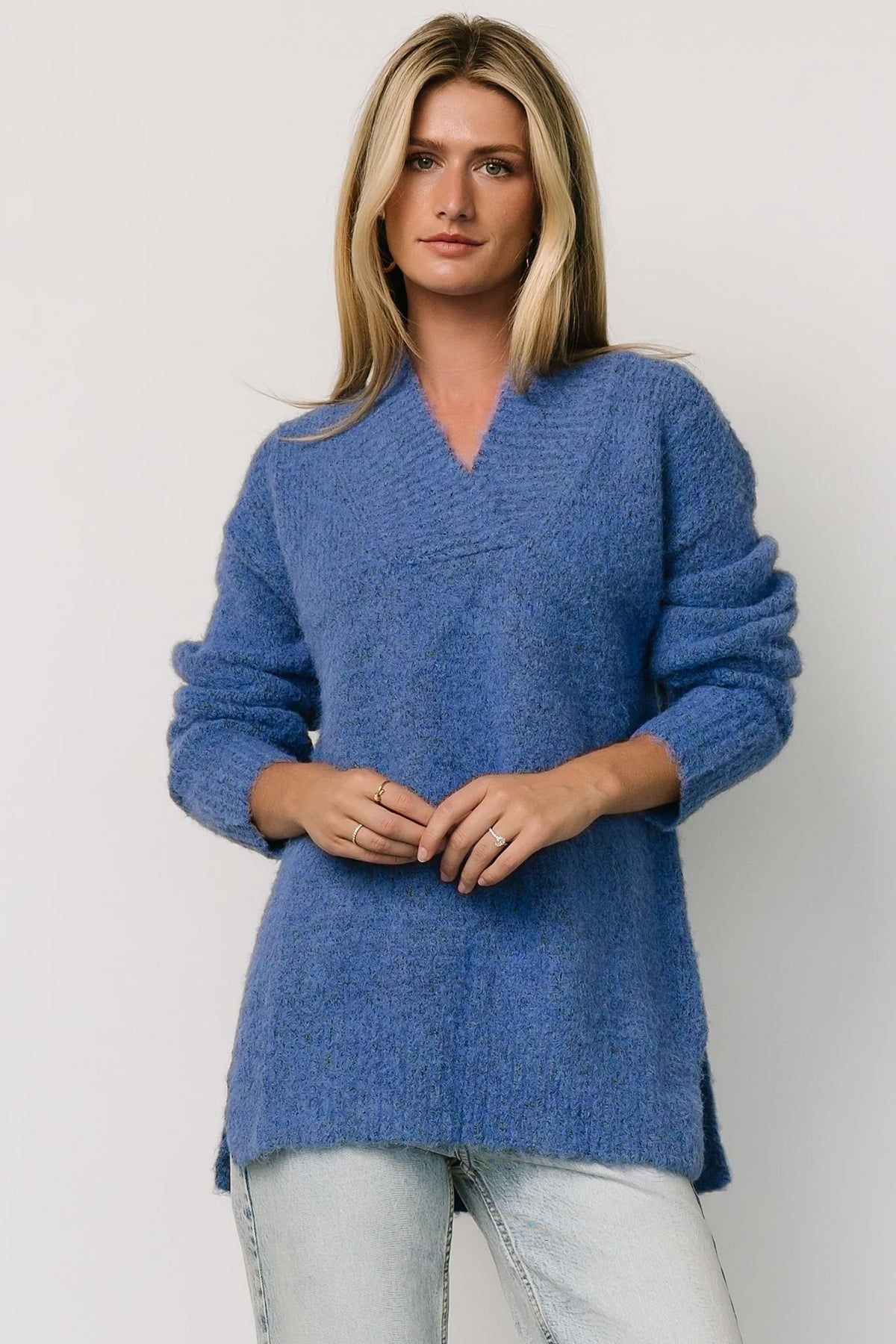 Calgary Oversized Sweater | Blue