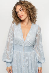 Daniella High Low Maxi Dress | Light Blue