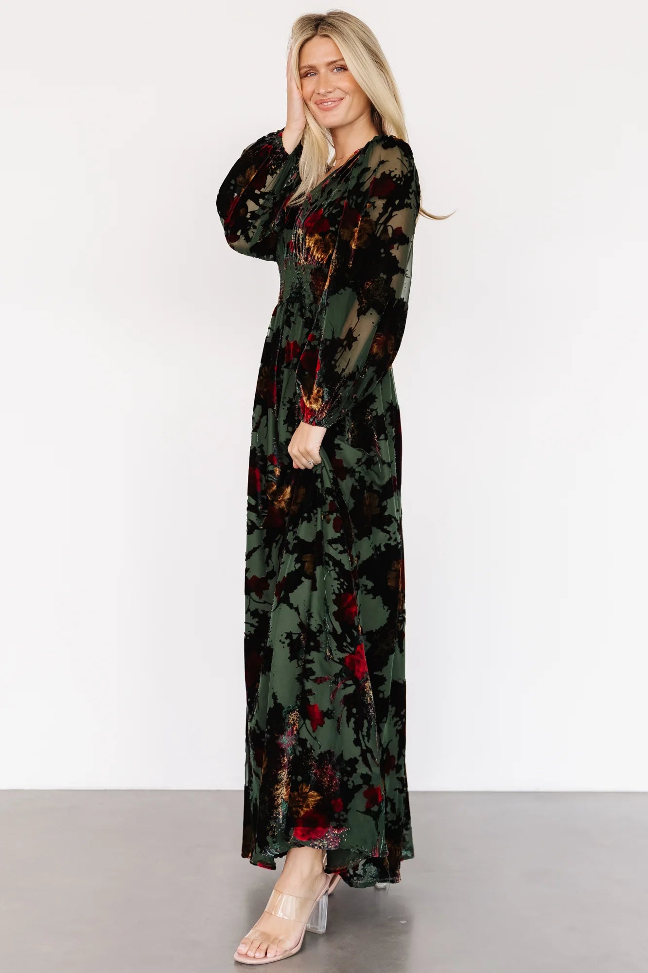 Mikla Maxi Dress | Wintergreen Multi