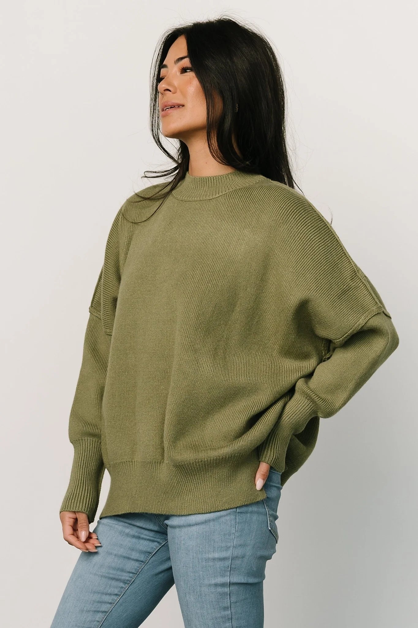 Jeremiah Knit Sweater | Olive