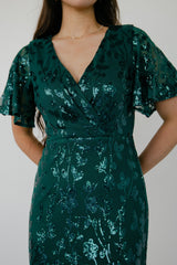Esme Sequin Dress | Emerald