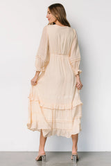 Amberlee Embroidered Dress | Cream
