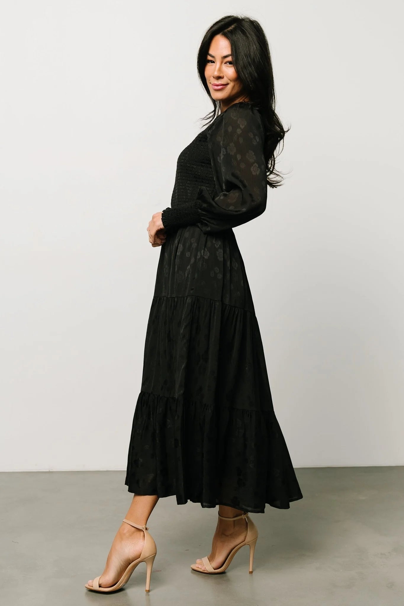 Stockholm Smocked Dress | Black