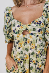 Brielle Maxi Dress | Green Floral