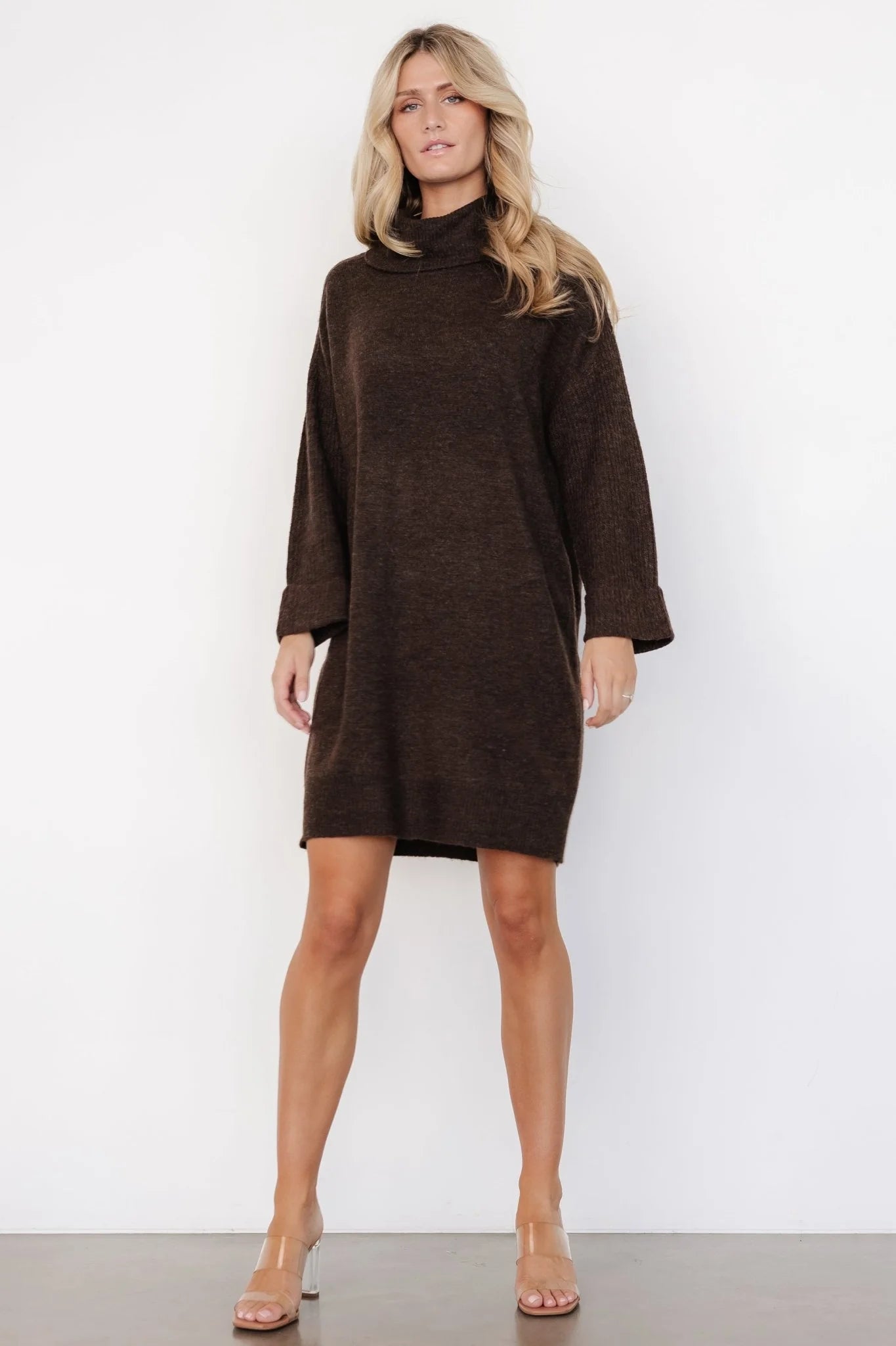 Amy Sweater Dress | Dark Brown
