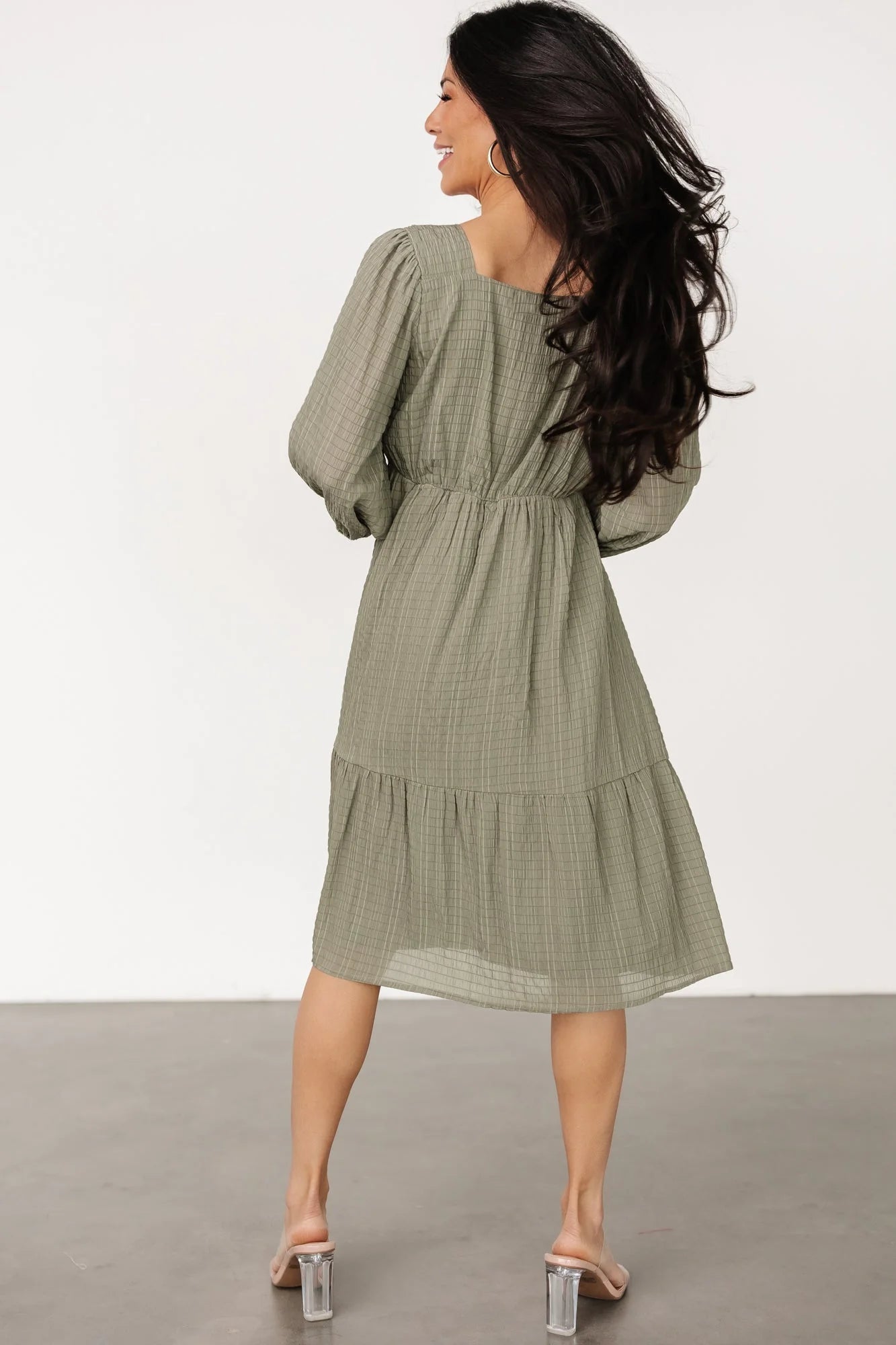 Vaeda Midi Dress | Olive