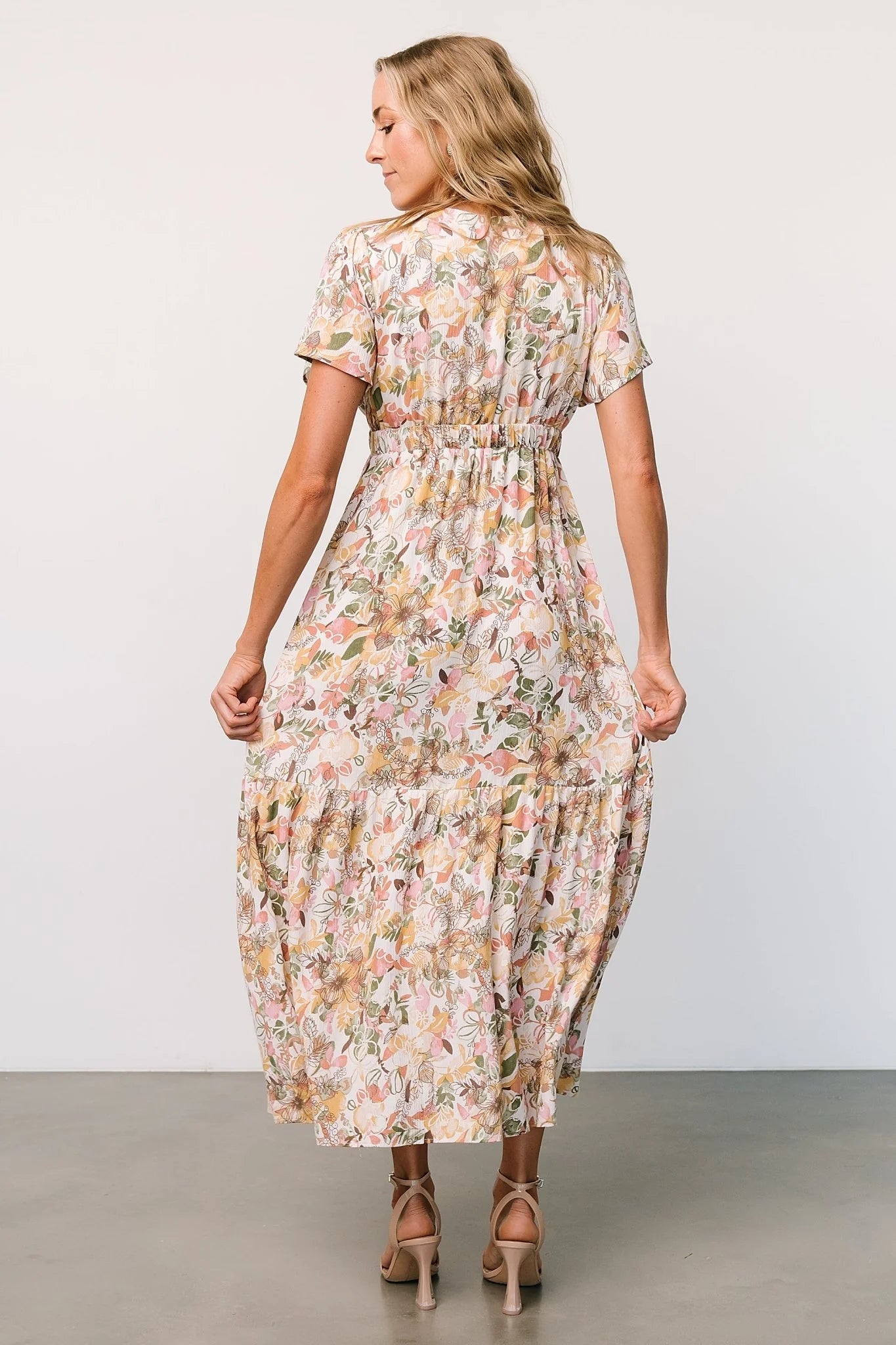 Cassie Short Sleeve Dress | Multi Floral