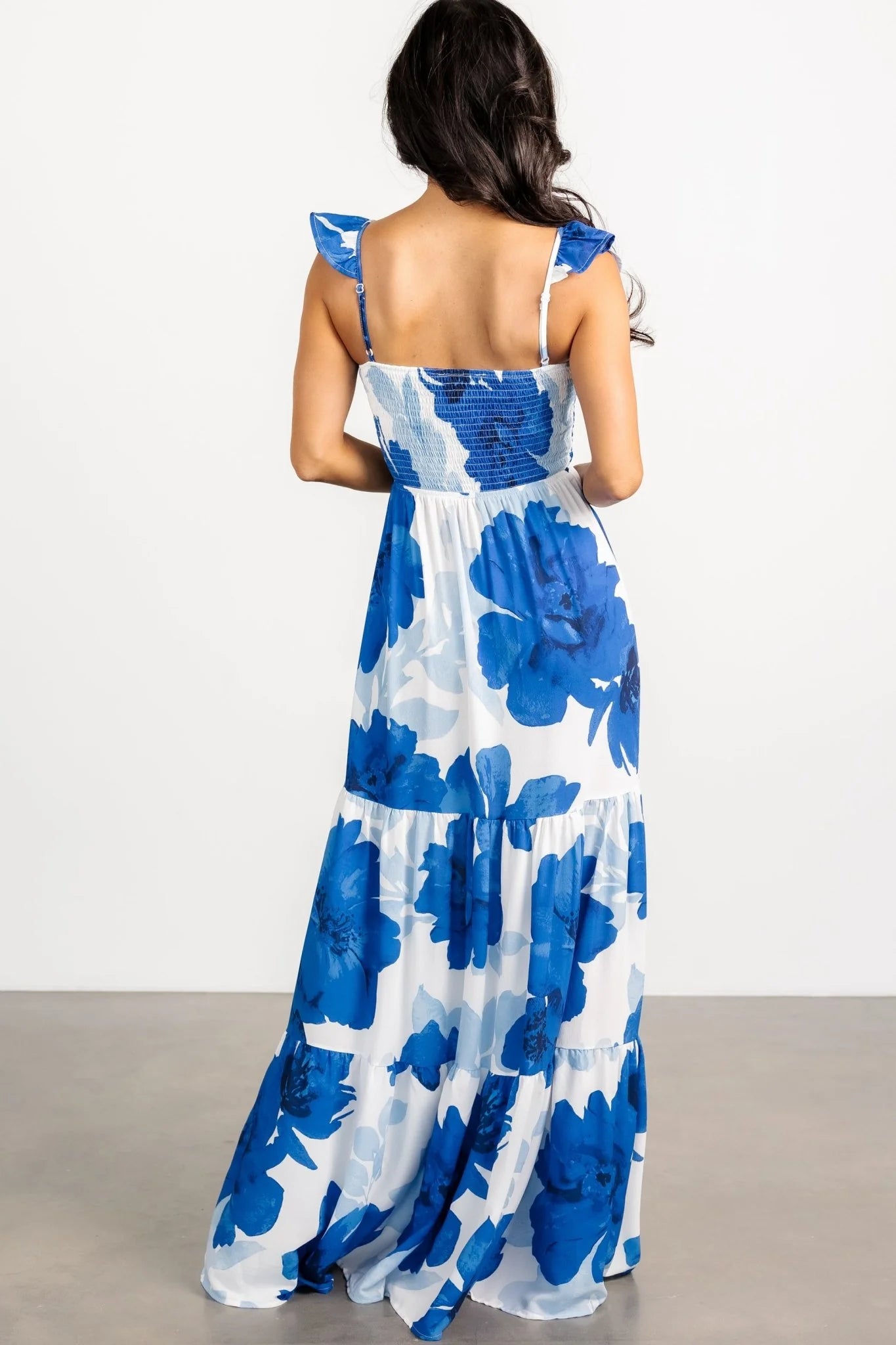 Mikaela Maxi Dress | Blue Floral