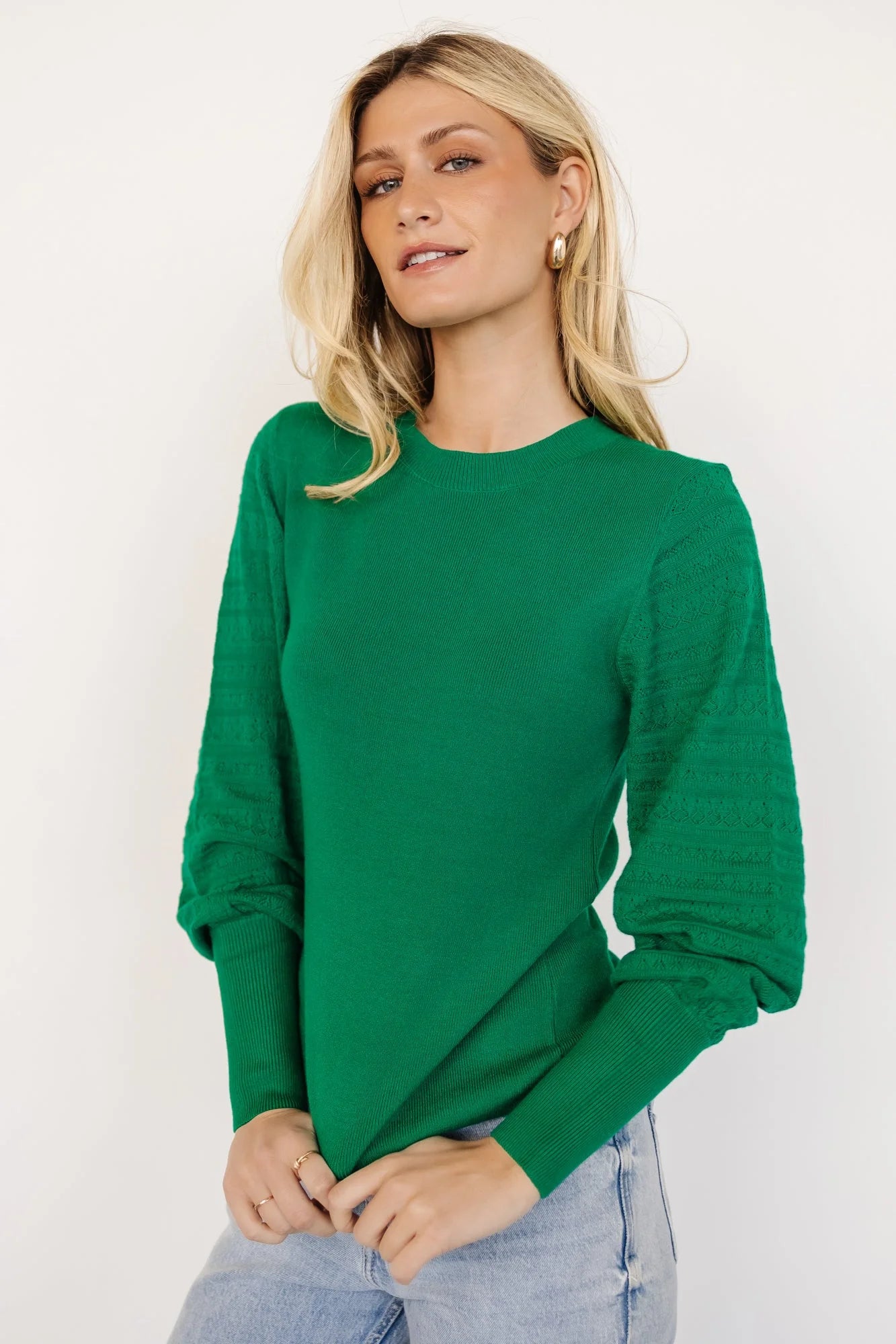 Jens Sweater Top | Green