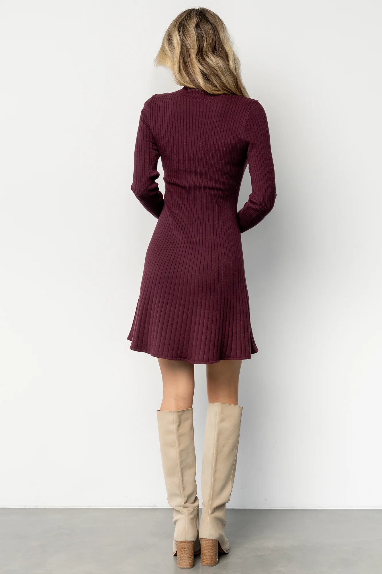 Linde Ribbed Short Dress | Mulberry