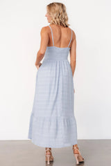 Mikayla Textured Tank Dress | Light Blue