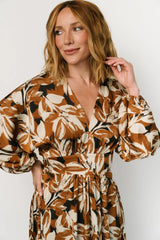 Yolanthe Maxi Dress | Copper Multi