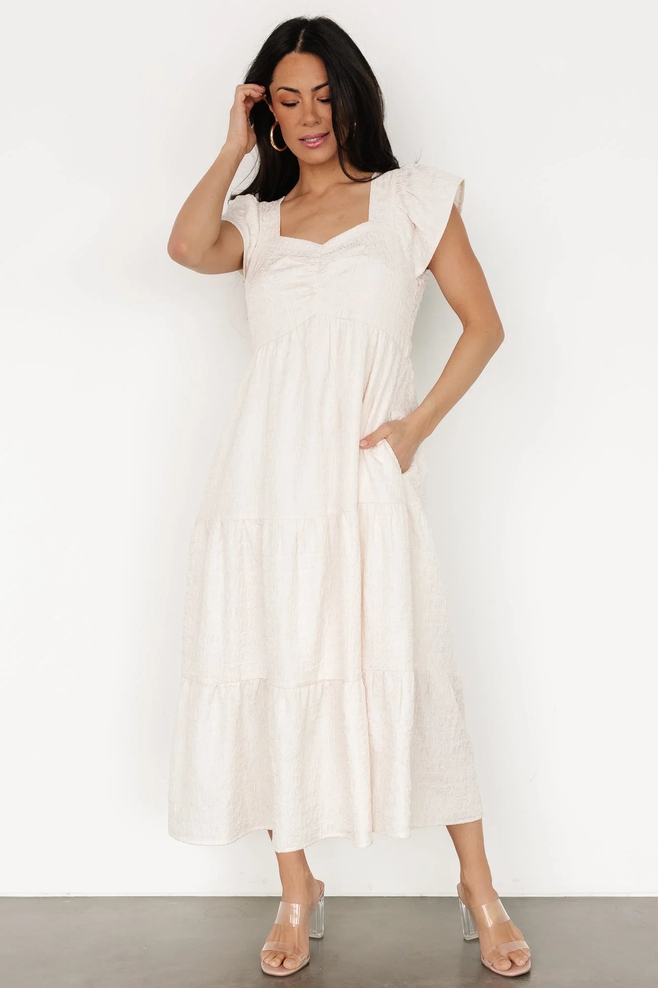 Kesler Midi Dress | Cream