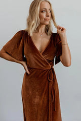 Fabric Swatch - Meghan Velvet | Spice