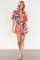 Karissa Romper | Ivory Multi Floral