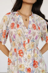 Botega Midi Dress | Ivory Multi Floral