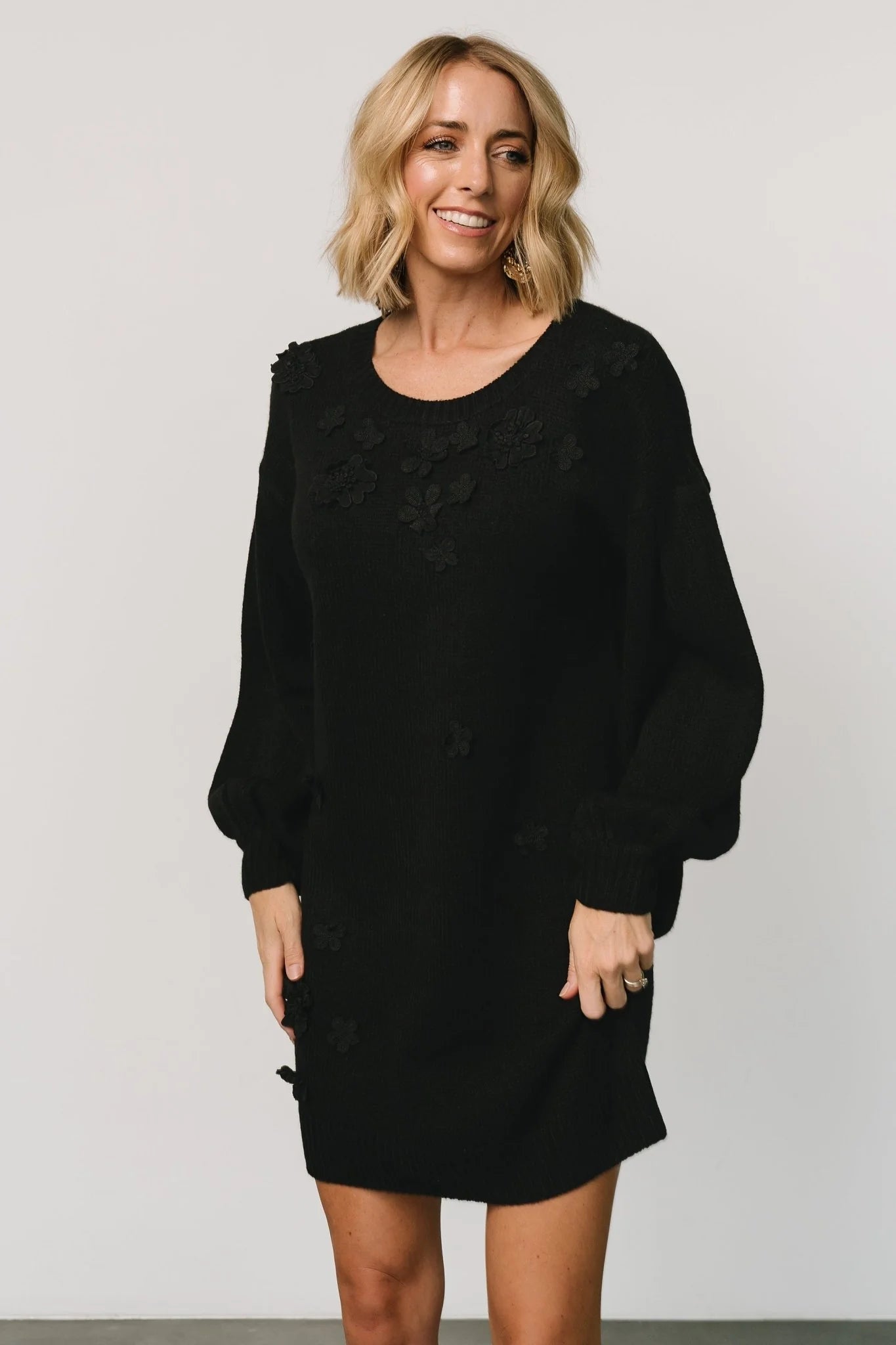 Margaux Sweater Dress | Black