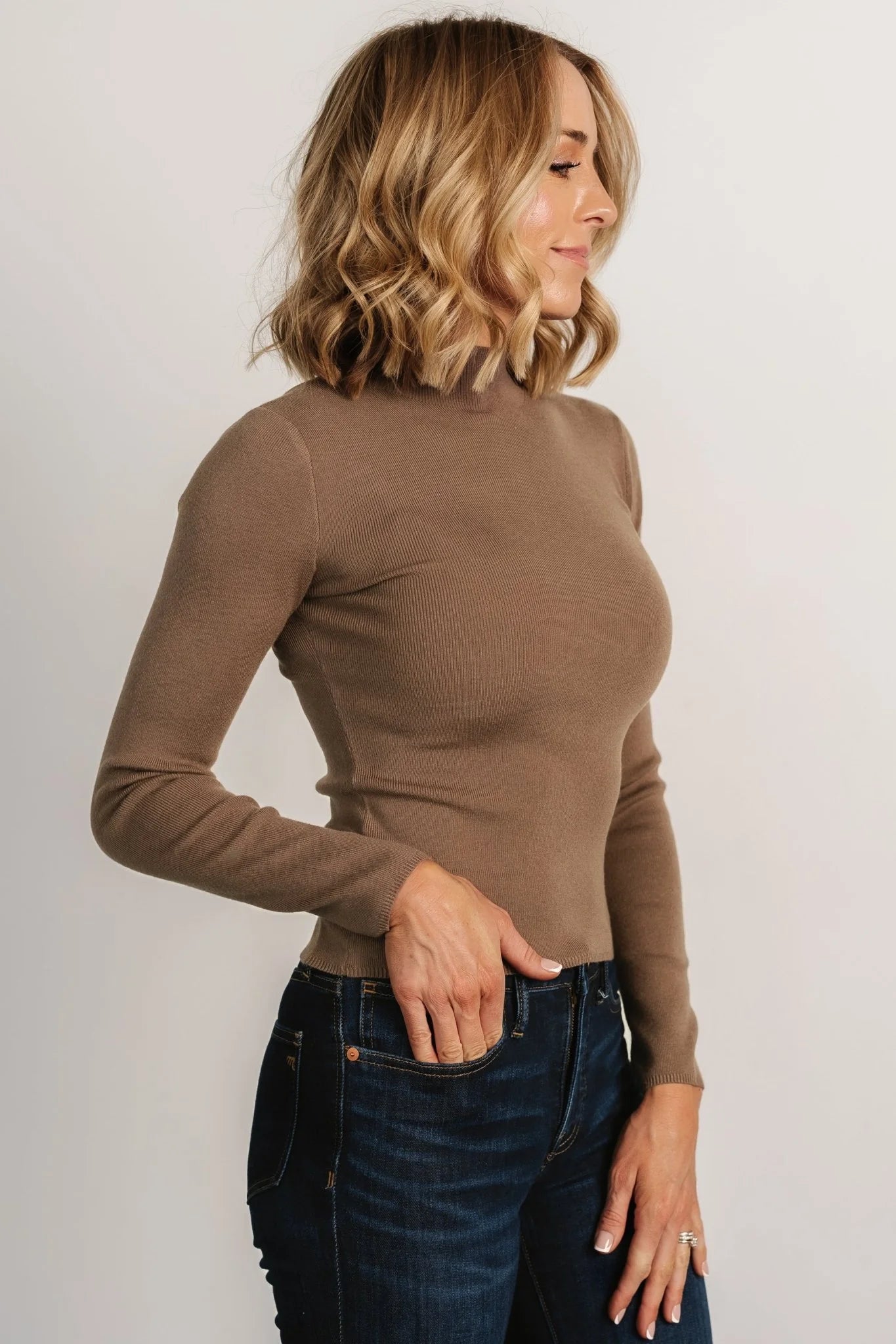 Frances Knit Top | Mocha