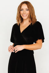 Fabric Swatch - Katelyn Velvet | Black