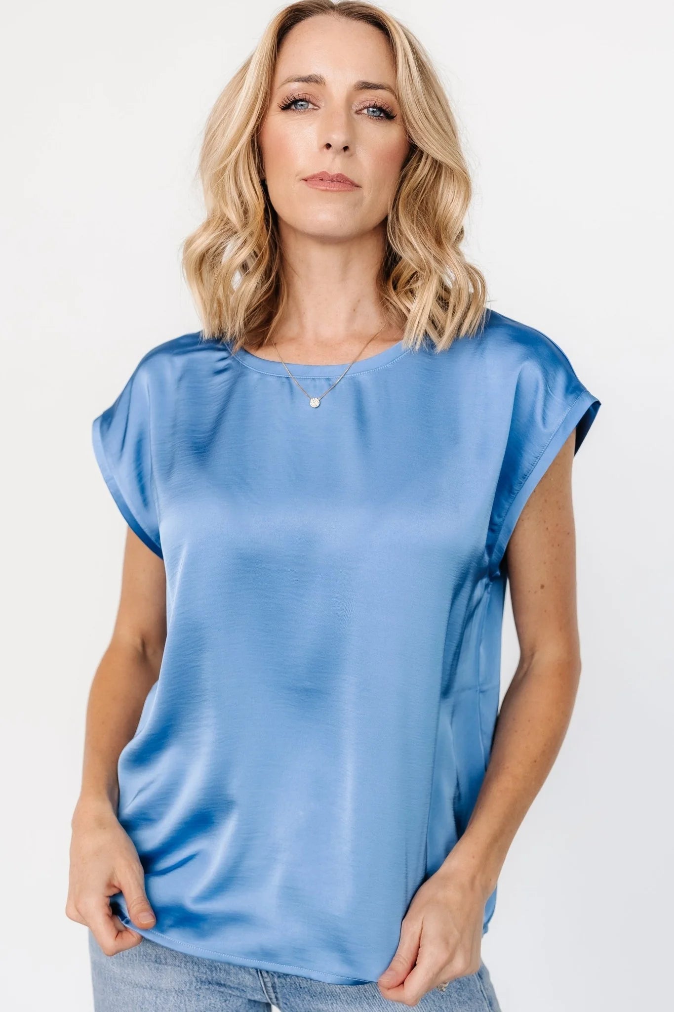 Adina Top | Winter Blue