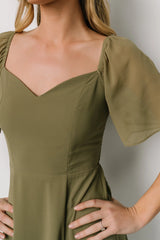 Sierra Sweetheart Maxi Dress | Dusty Olive