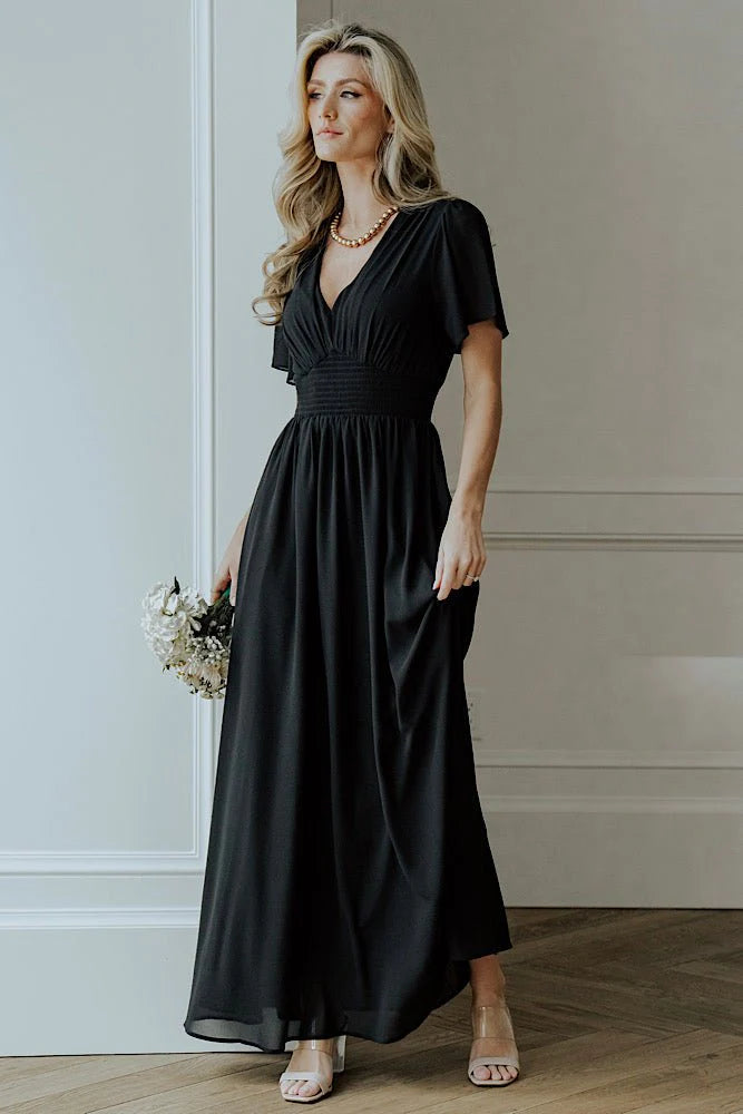Birdie Maxi Dress | Black
