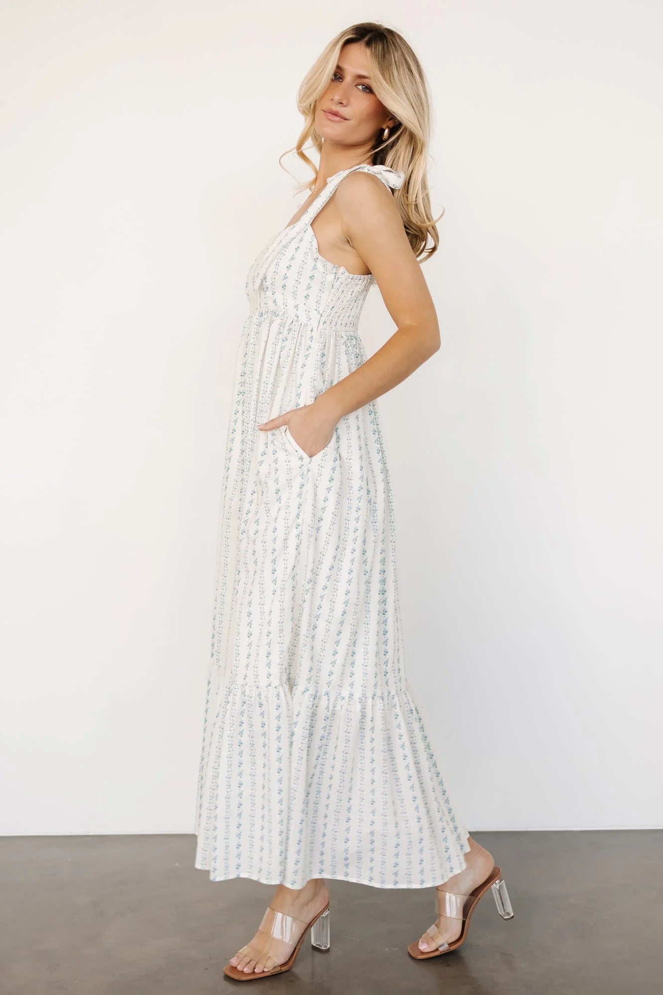 Kennie Maxi Dress | Cream Multi Floral