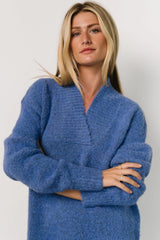 Calgary Oversized Sweater | Blue