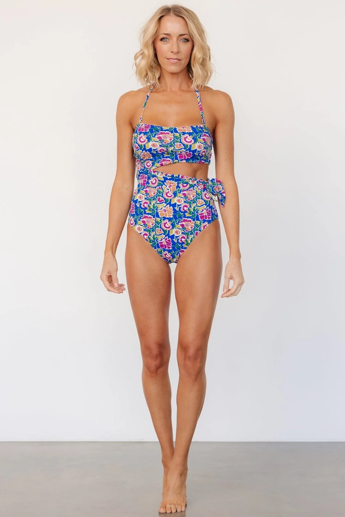 Trieste One Piece | Blue + Multi Floral