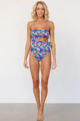 Trieste One Piece | Blue + Multi Floral