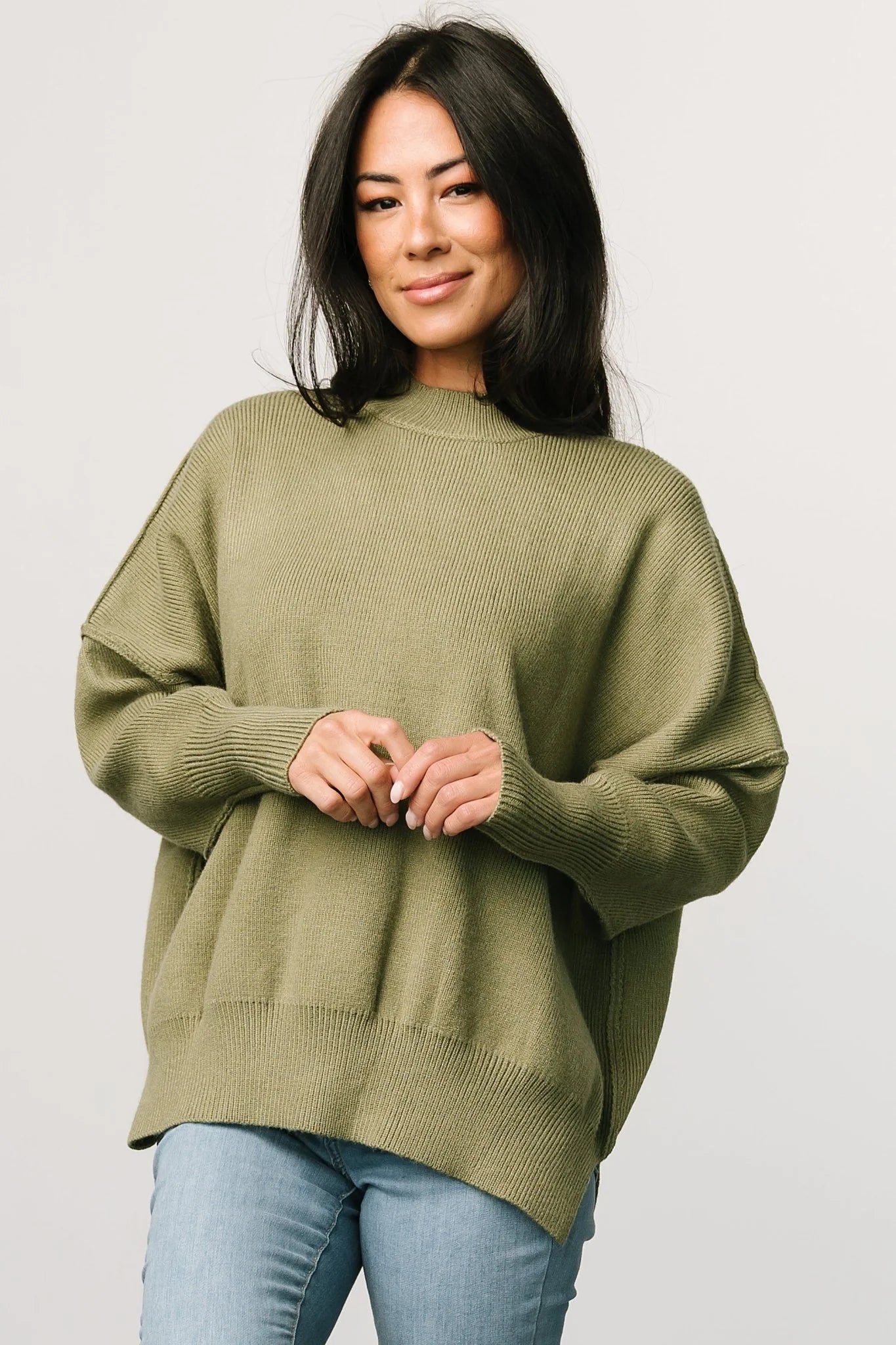 Jeremiah Knit Sweater | Olive