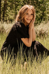 Jackie Eyelet Maxi Dress | Black