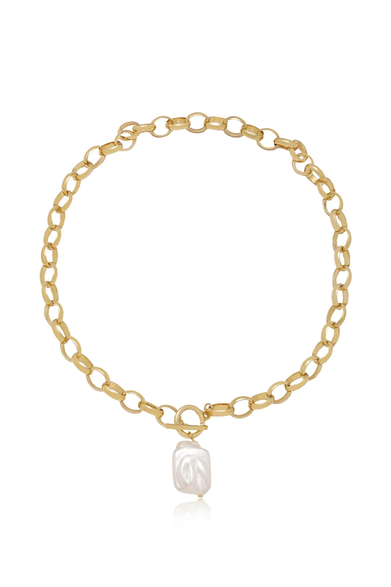 Edge of Water Pearl Pendant Necklace