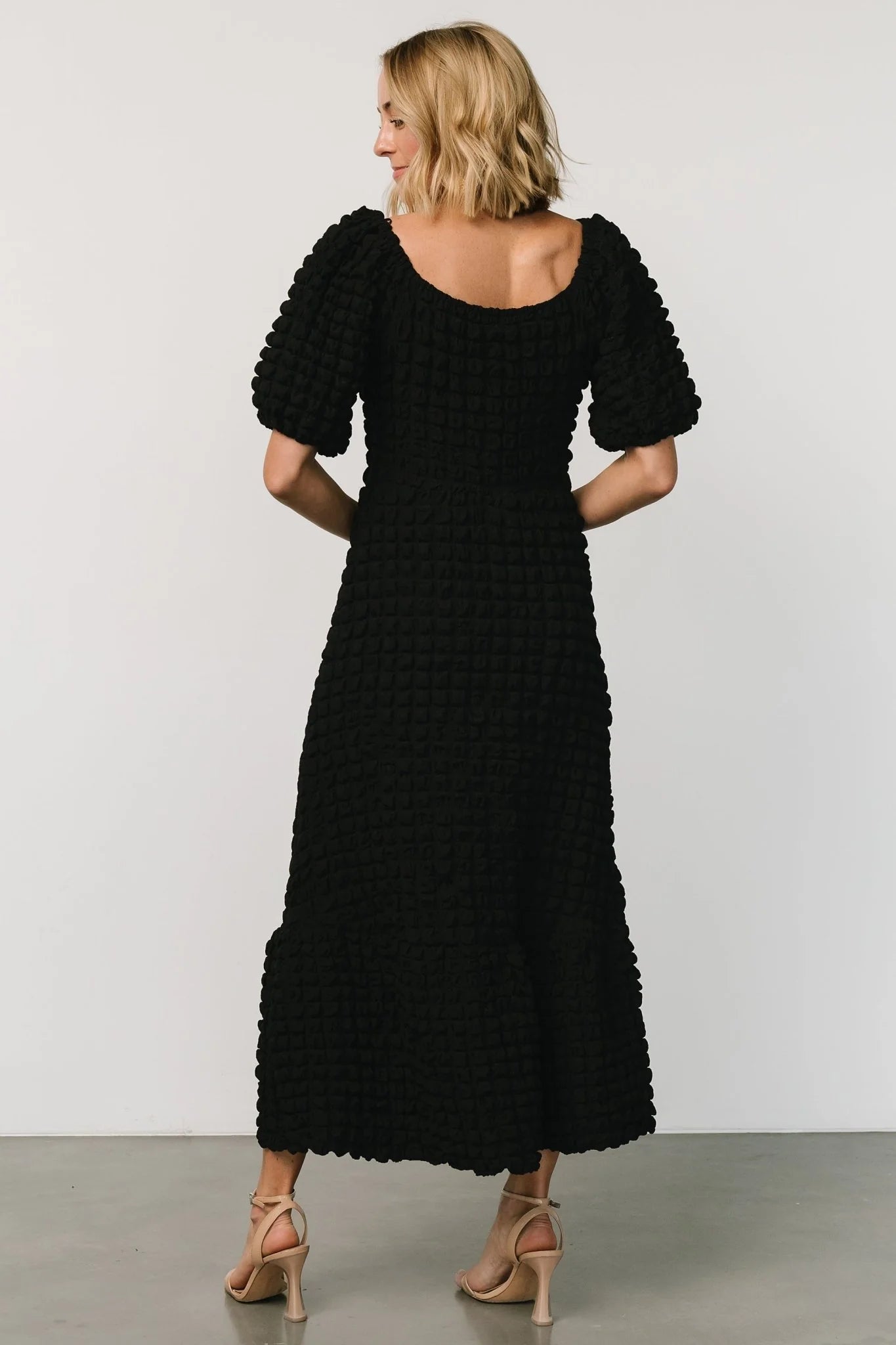 Therese Textured Dress | Black