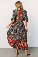 Leeanne Midi Dress | Navy Multi Floral