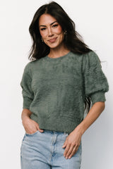 Vail Sweater Top | Winter Green