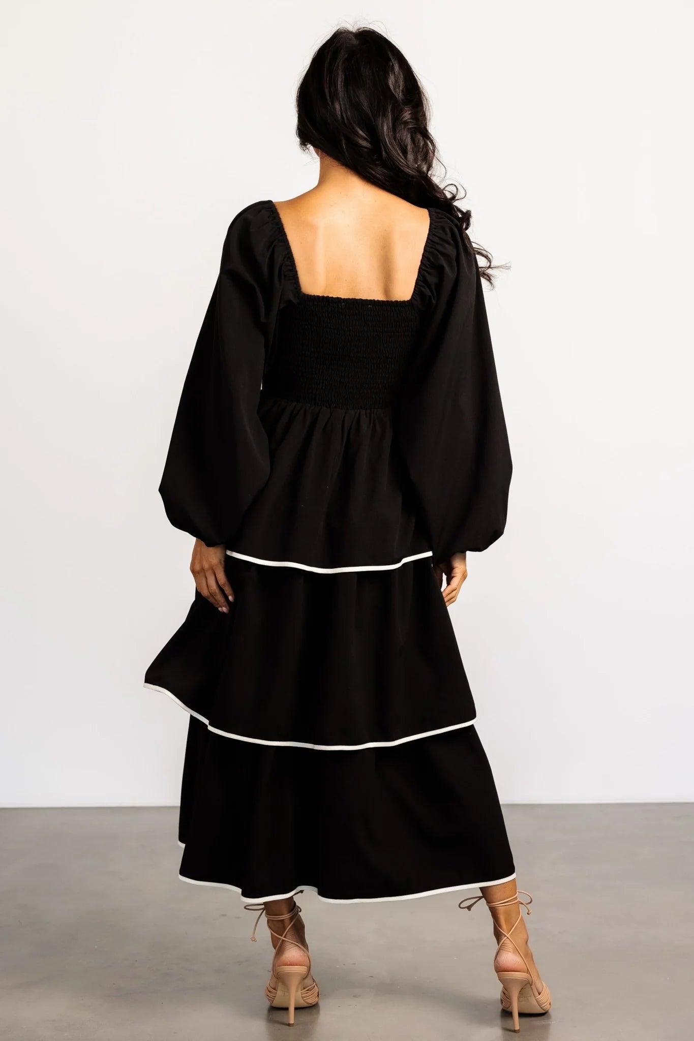 Barcelona Tiered Dress | Black