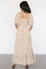 Ellory Smocked Midi Dress | Golden Multi Floral