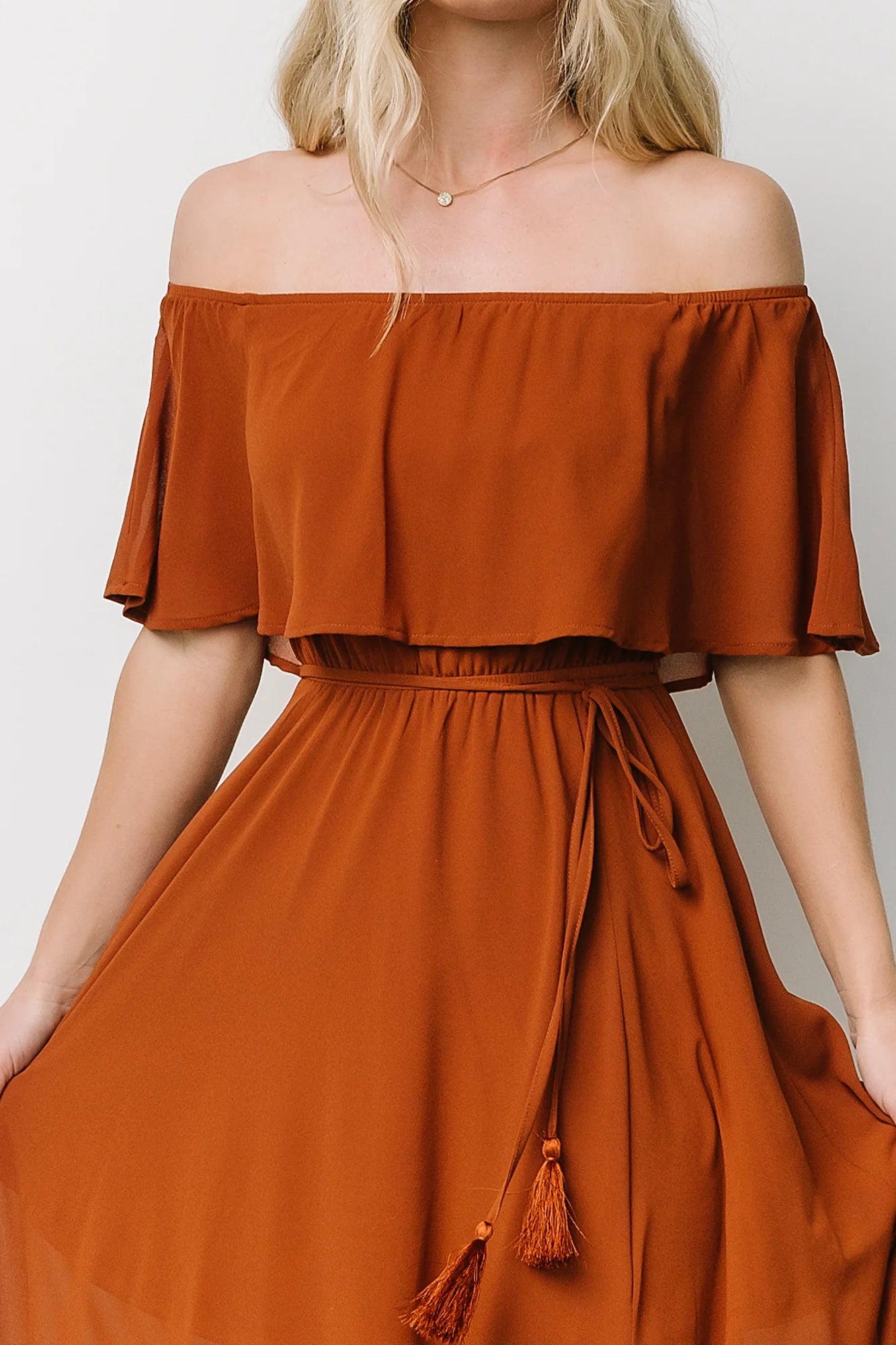 Victoria Off Shoulder Maxi Dress | Spice