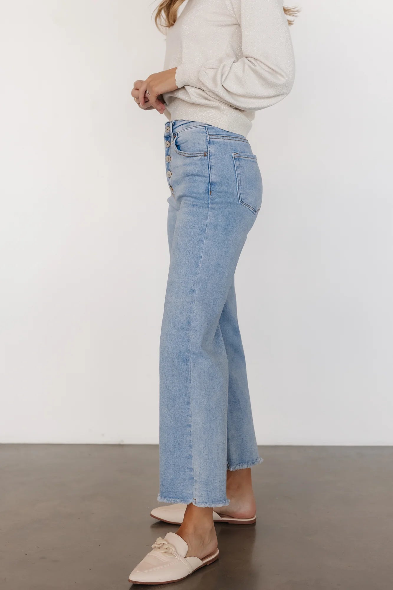 Brody High Rise Wide Leg Jeans | Light Wash