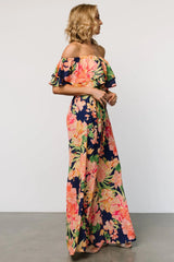 Capistrano Ruffle Jumpsuit | Navy Floral