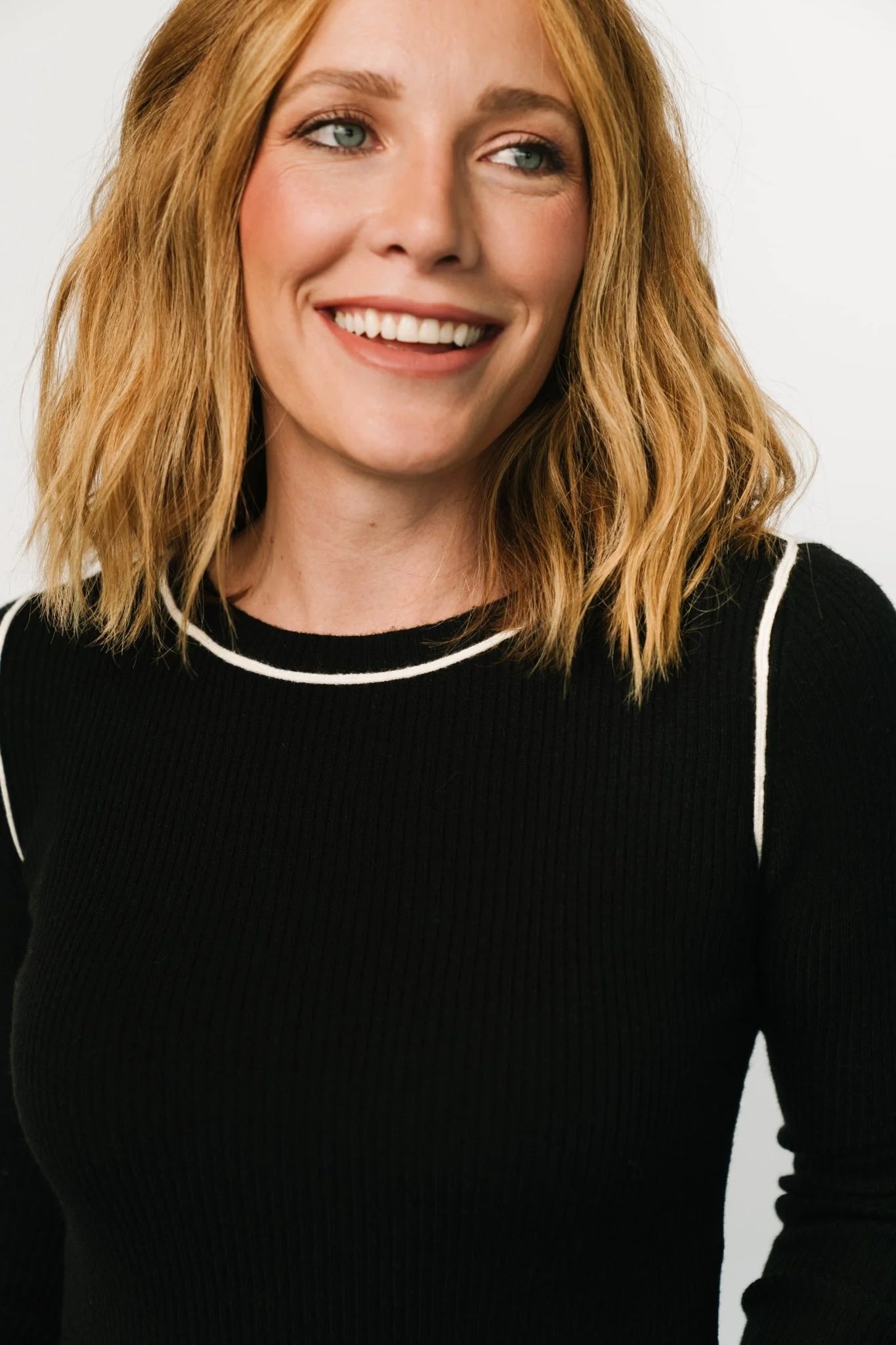 Quinlan Ribbed Top | Black