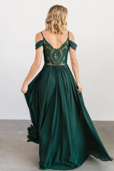 Bianca Lace Maxi Dress | Emerald