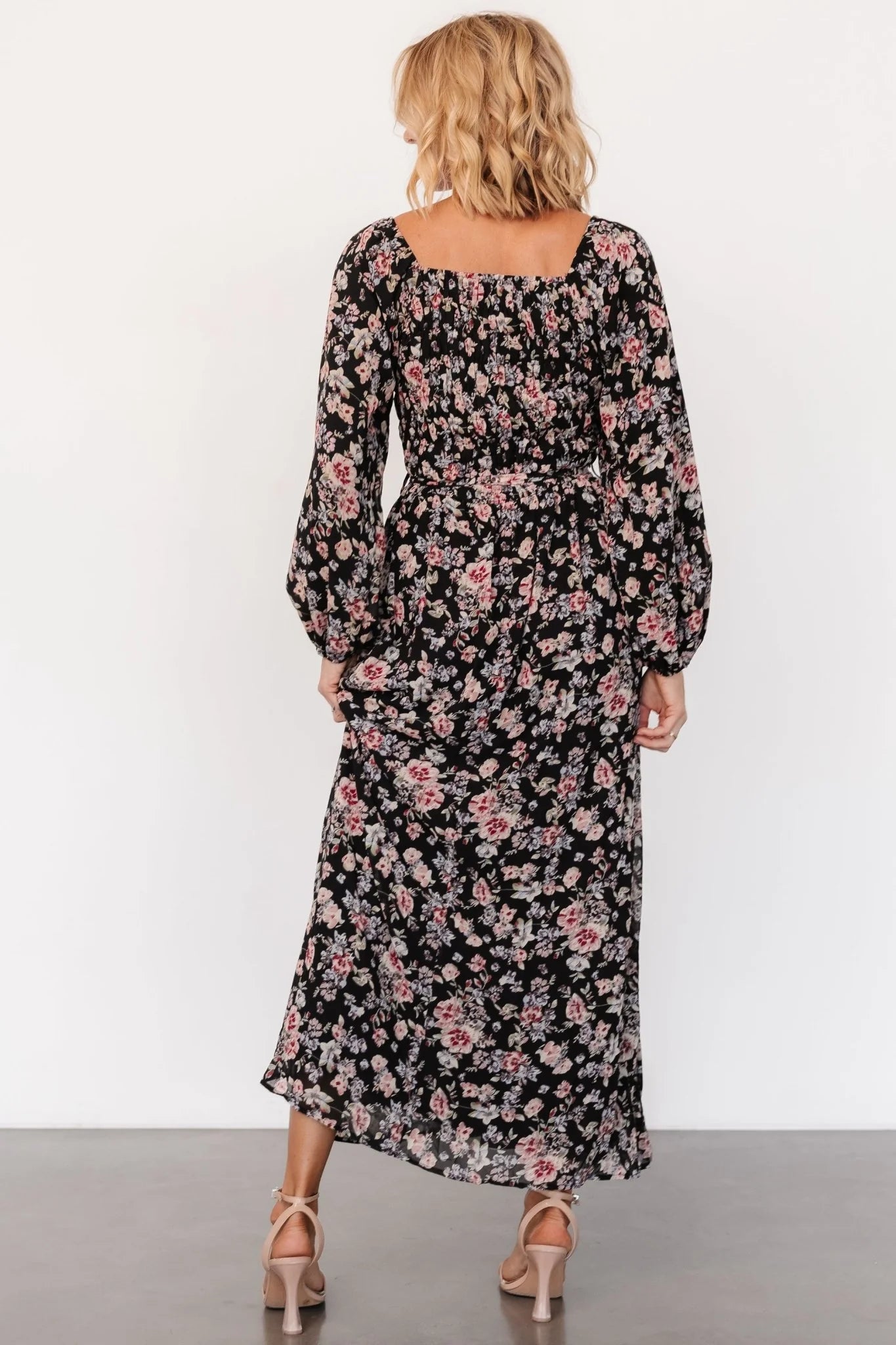Della Dress | Black Multi Floral