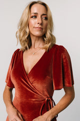 Fabric Swatch - Katelyn Velvet | Cinnamon