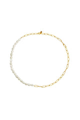 The Maggie Pearl and Gold Necklace