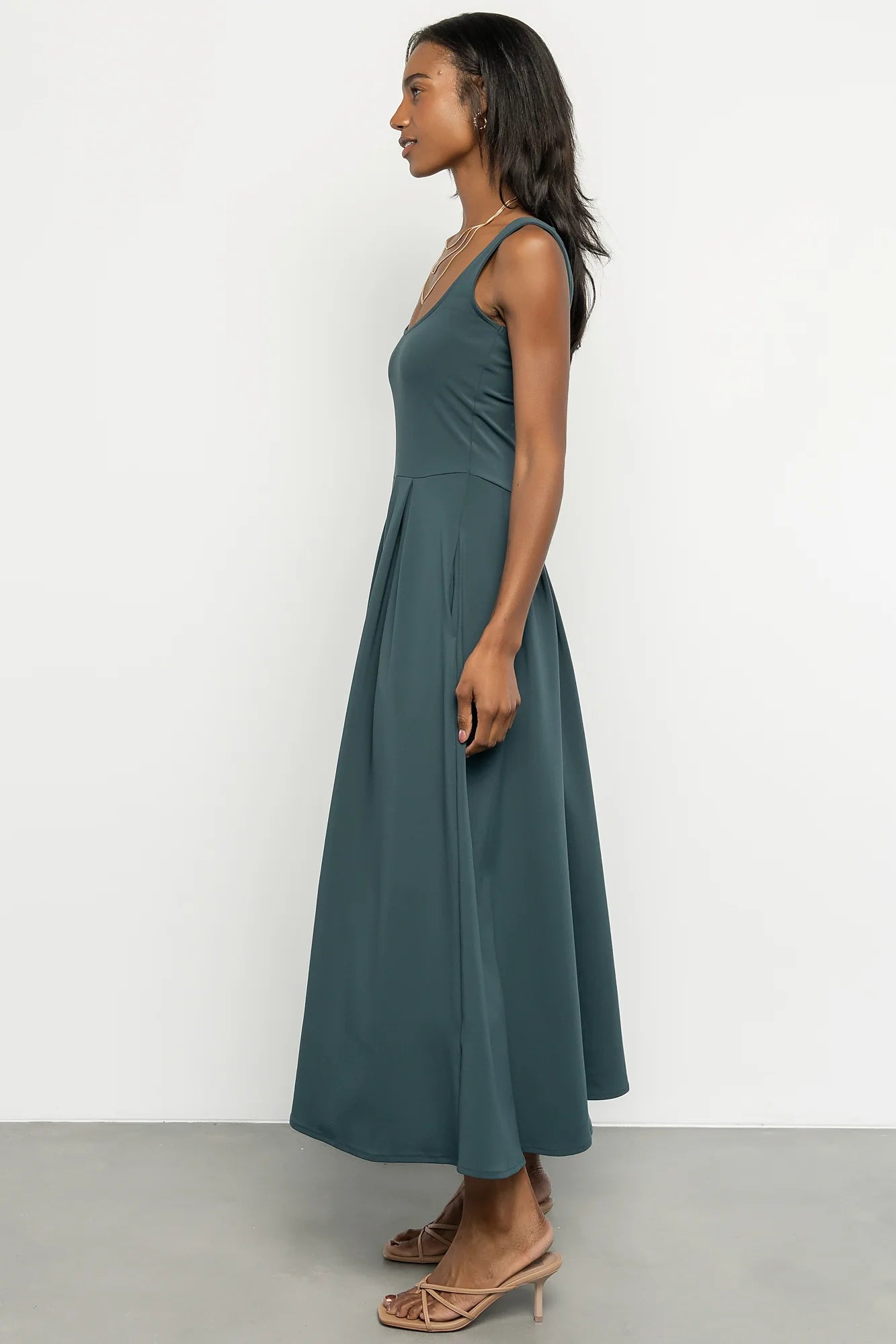 Giavanna Maxi Dress | Dark Green