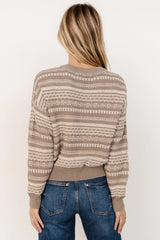 Jasleen Knit Sweater | Stone + Ivory