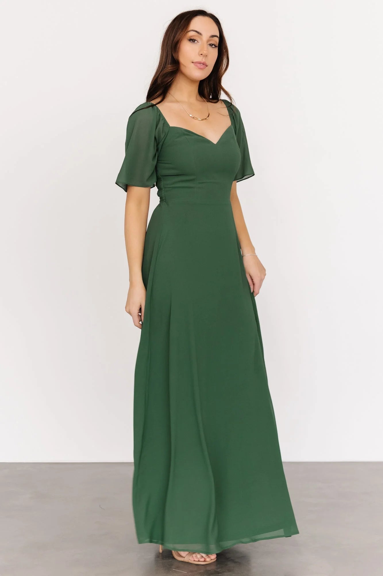 Sierra Sweetheart Maxi Dress | Evergreen
