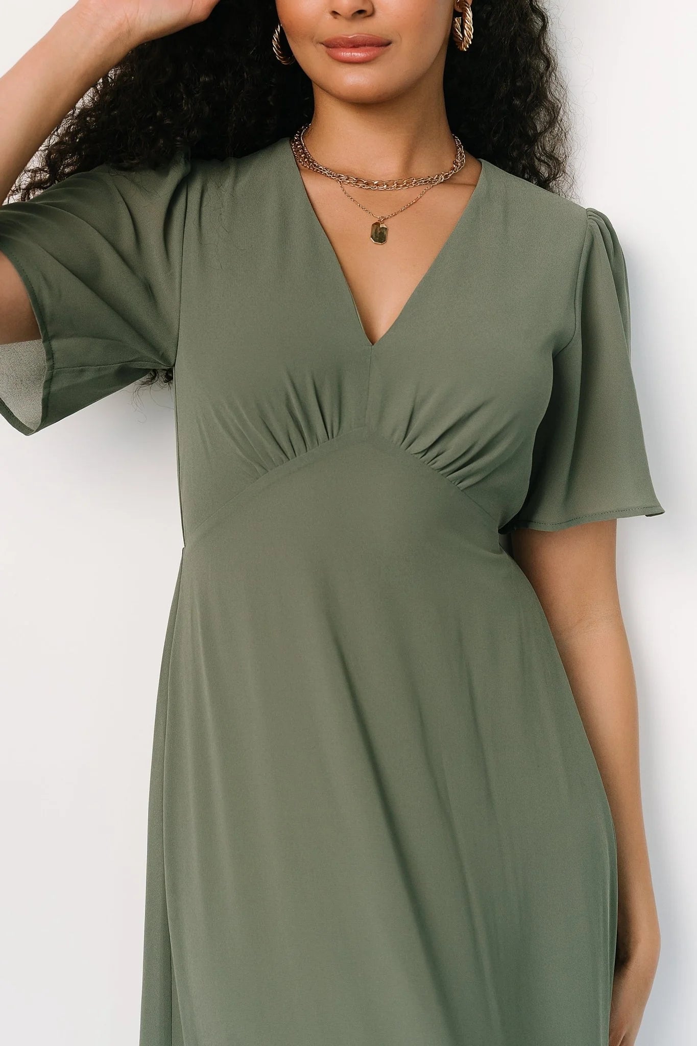 Esti Maxi Dress | Dark Sage